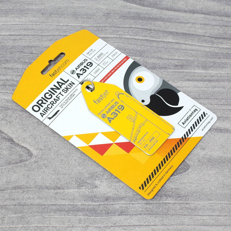 fastjet Airbus A319 フライトタグ