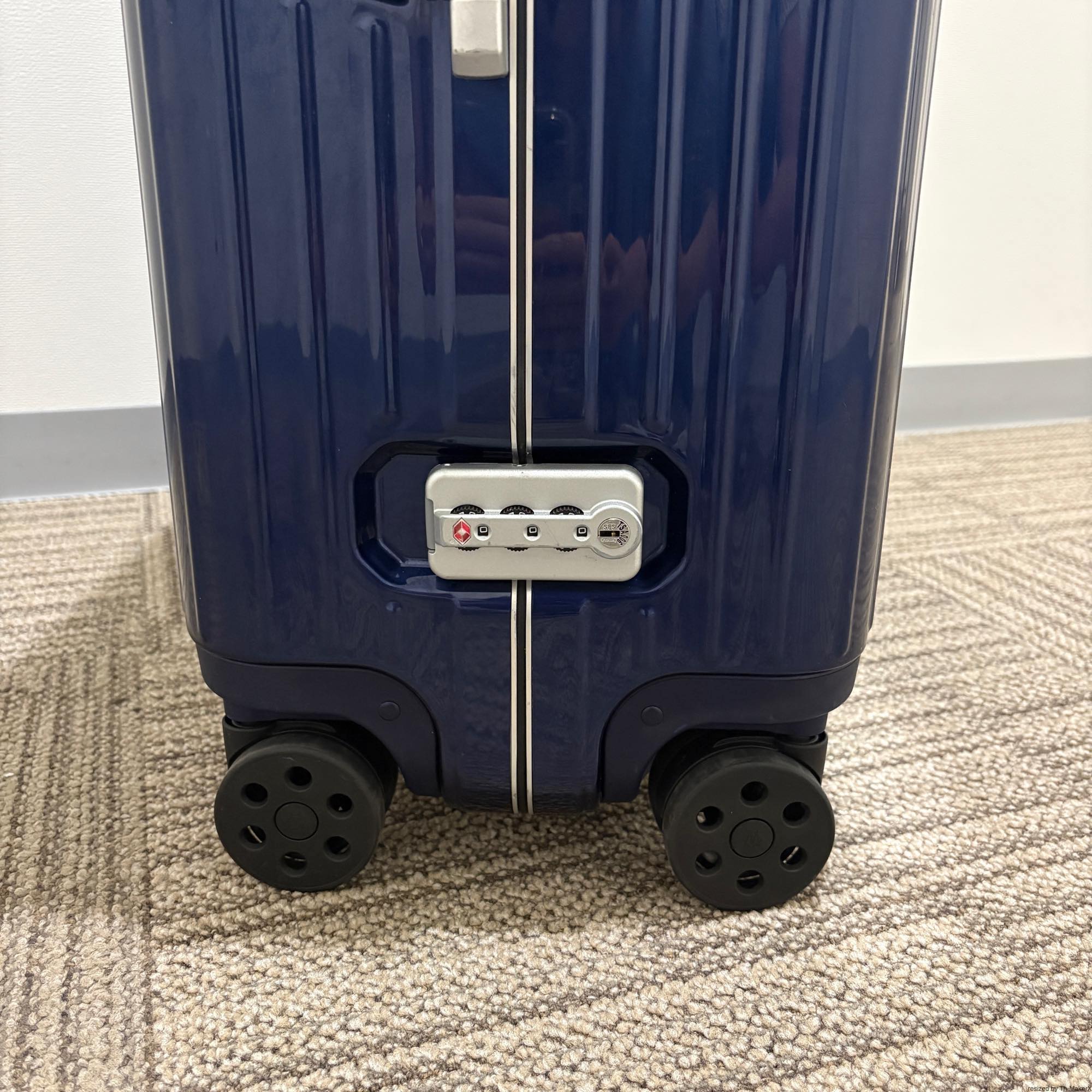 リモワ ハイブリッド 883.73.60.4 チェックインL マットブルー 中古美品 84L