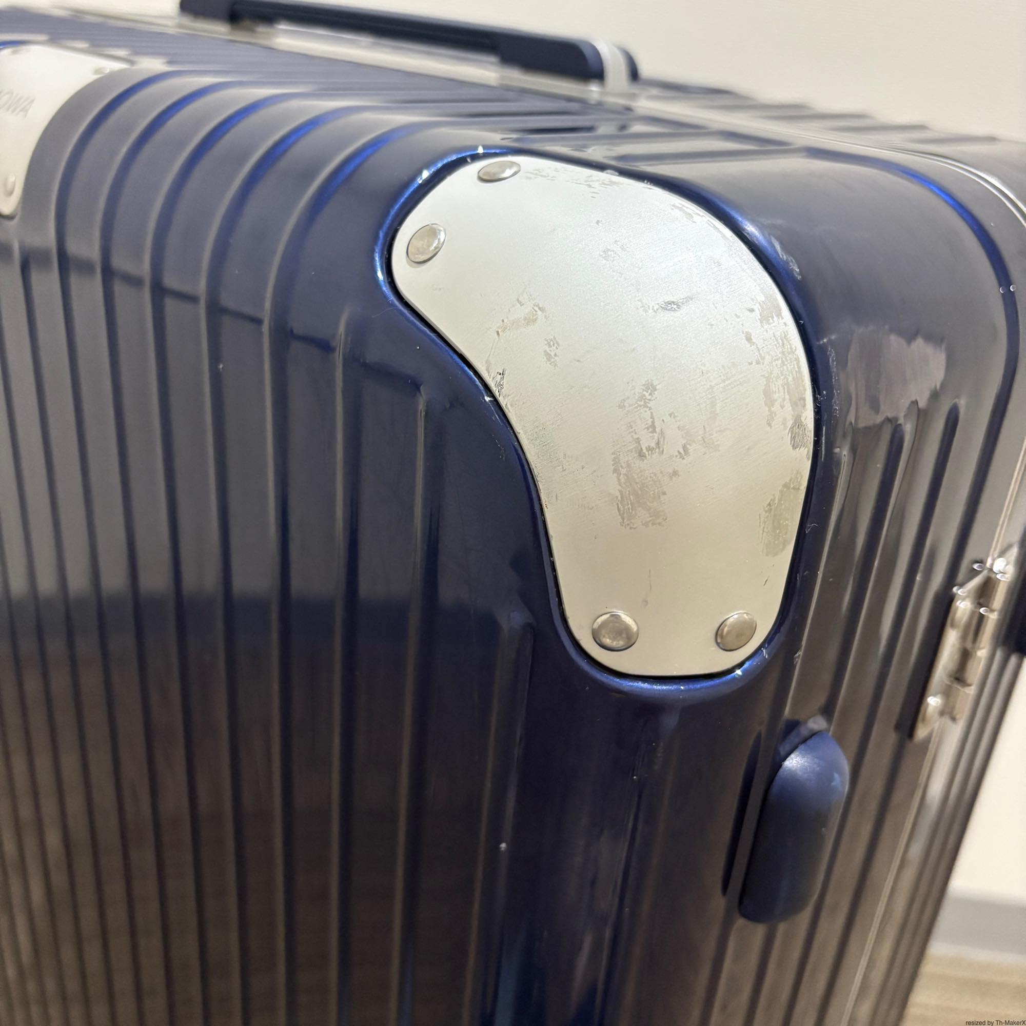 リモワ ハイブリッド 883.73.60.4 チェックインL マットブルー 中古美品 84L