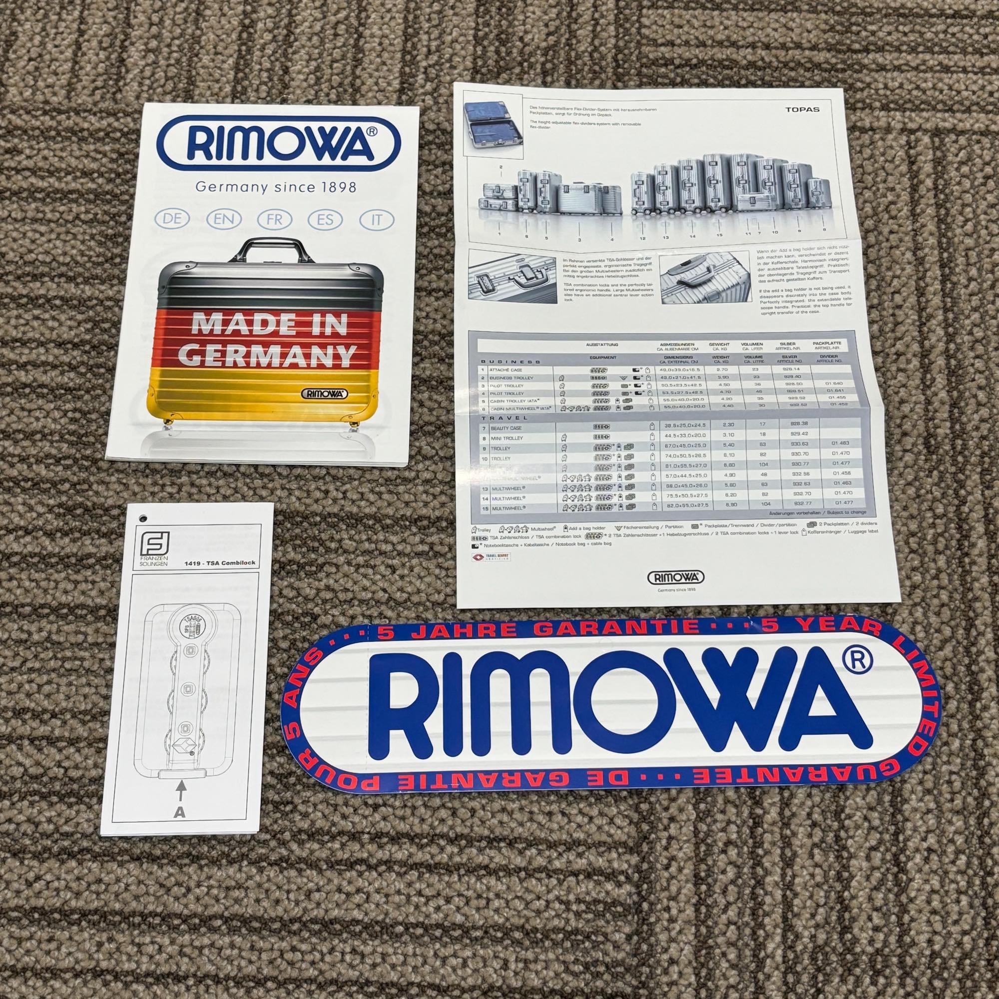 リモワ　エッセンシャル(サルサ)　871.77-14　107リットル　中古美品　4輪
